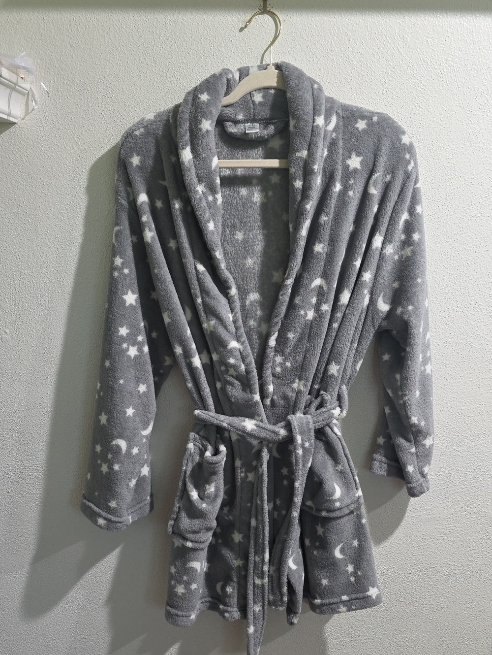 Just Be Soft Fleece Star And Moon Belted Robe